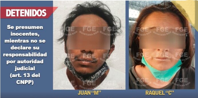 CAPTURA FGE A JUAN “M” Y RAQUEL “C” IMPLICADOS EN EL DELITO DE HOMICIDIO CALIFICADO