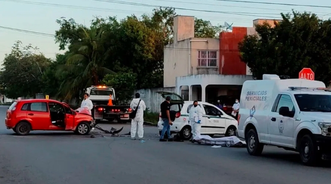 TRÁGICO AMANECER: Mueren taxista y motociclista en accidentes en Cancún