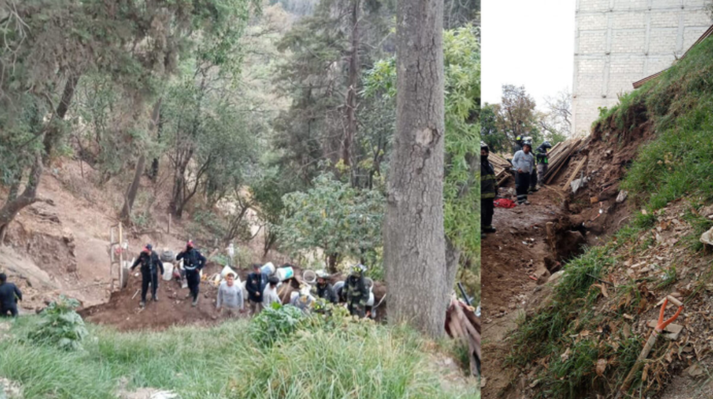 Dos muertos tras derrumbe de obra en la Ciudad de México