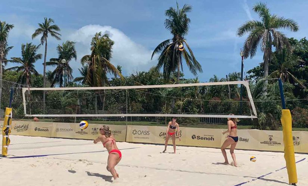 Chetumal: Arriban jugadores para Tour Mundial de Voleibol de Playa en Cancún