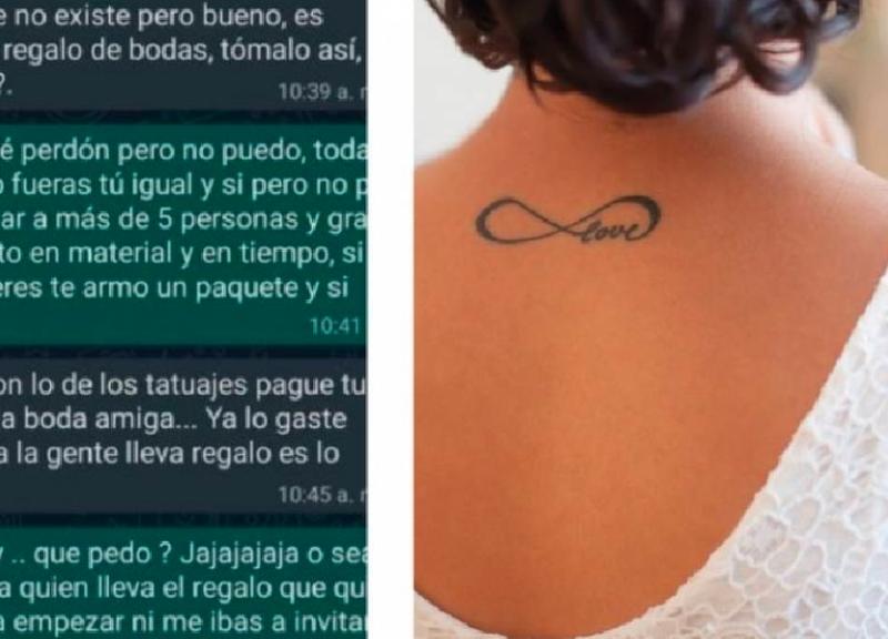 #LadyTatuajes le dice a su amiga que sea madrina de tatuajes en su boda