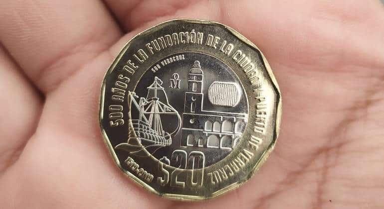 Monedas conmemorativas de 20 pesos ganan premio internacional