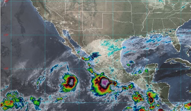 Este día, la interacción de tres sistemas al interior de México originarán lluvias torrenciales en el oriente y sur del país