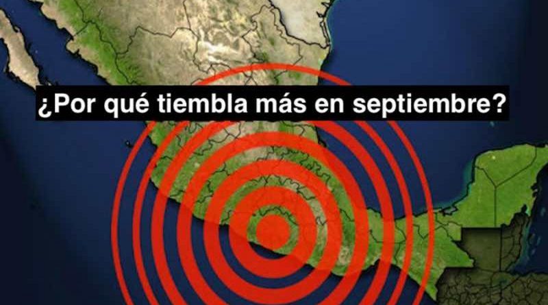 ¿Septiembre es el mes que más tiembla en México?