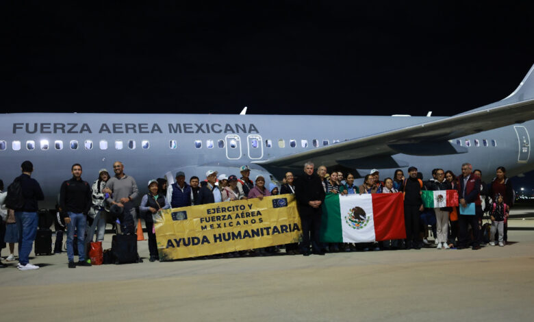 Aterrizan en México los últimos 275 repatriados de Israel