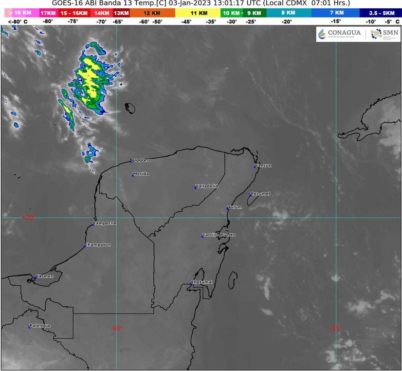 Para Quintana Roo: calor y poca lluvia