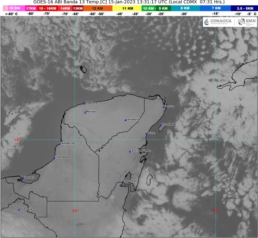 Será un domingo sin lluvia y cálido durante la tarde, en Quintana Roo