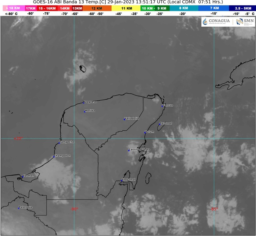 Domingo cálido en Quintana Roo; pronostican lluvias aisladas