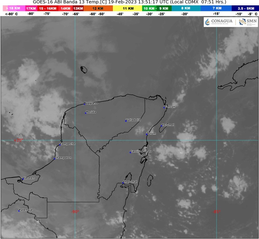 Pronostican ambiente templado por la mañana y caluroso por la tarde para Quintana Roo