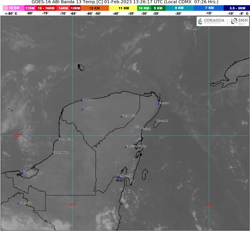 Pronostican calor y lluvias aisladas para Quintana Roo