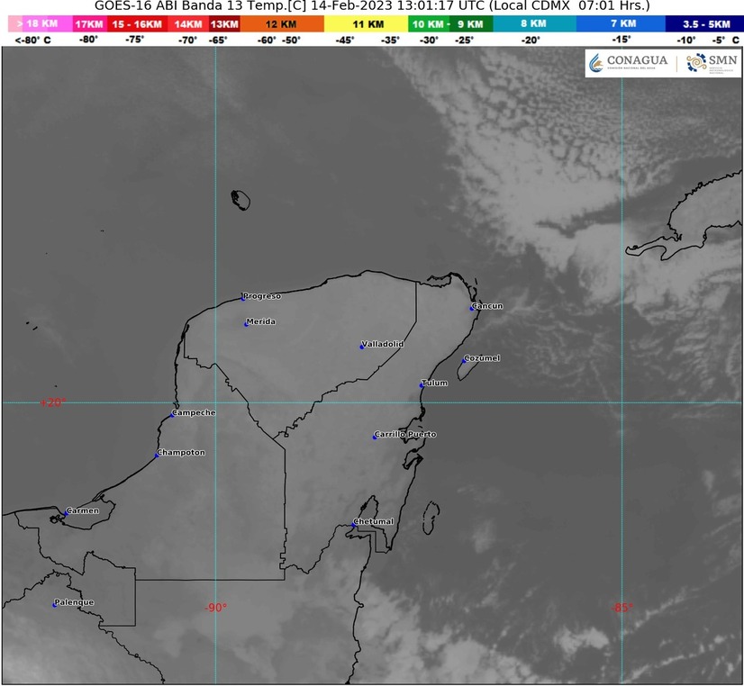 Para hoy, probabilidad de lluvias aisladas en Quintana Roo