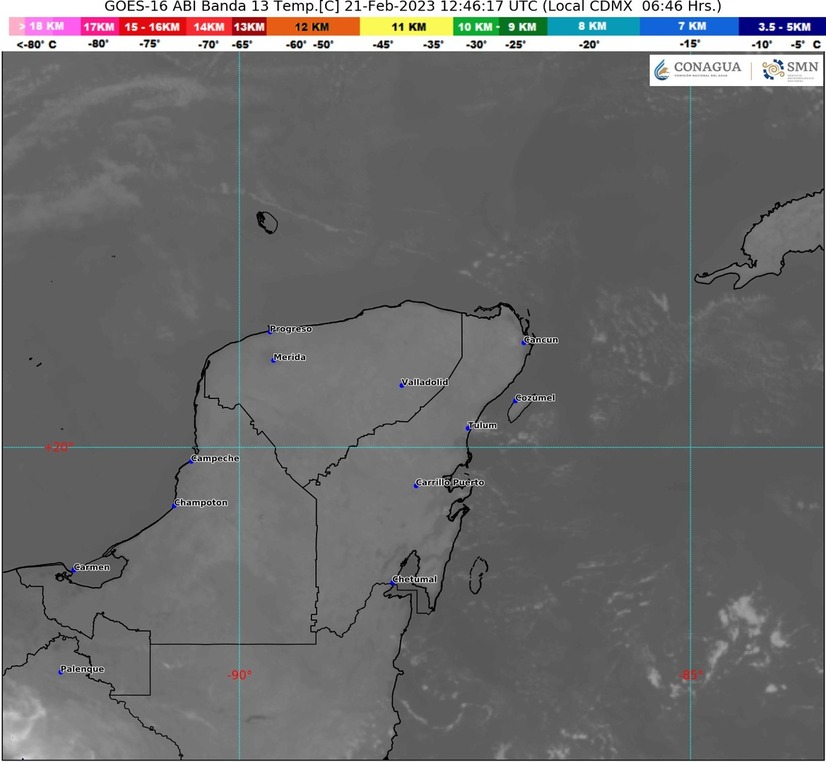 Día caluroso con lluvias aisladas en Quintana Roo