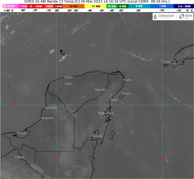 Pronostican cielo despejado y sin lluvias, para Quintana Roo