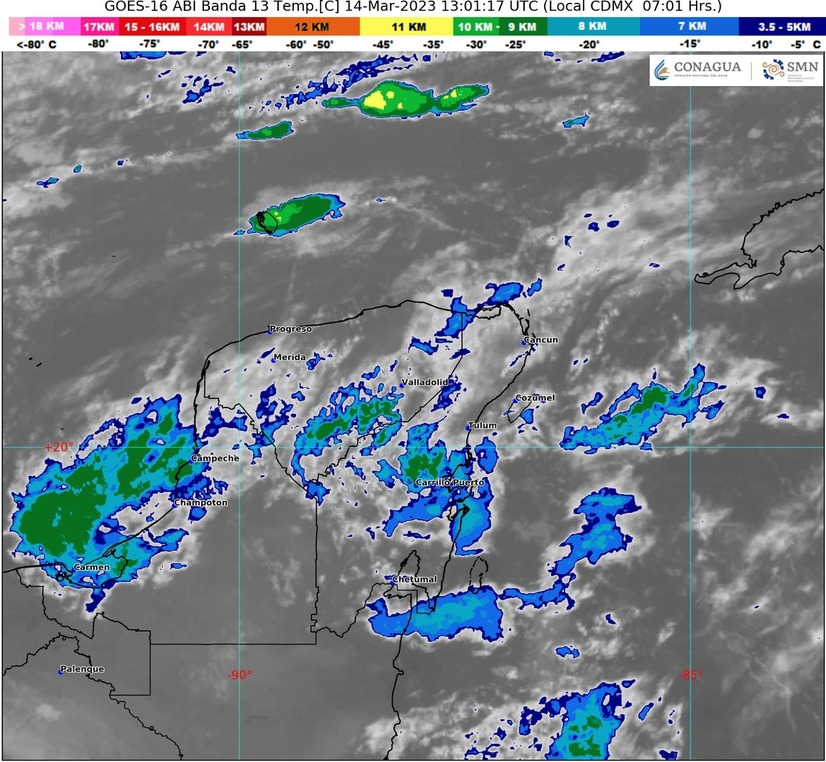 Pronostican lluvias muy fuertes, para Quintana Roo