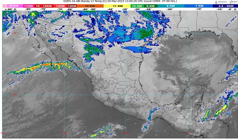 Prevén caída de aguanieve en algunos puntos del norte del país