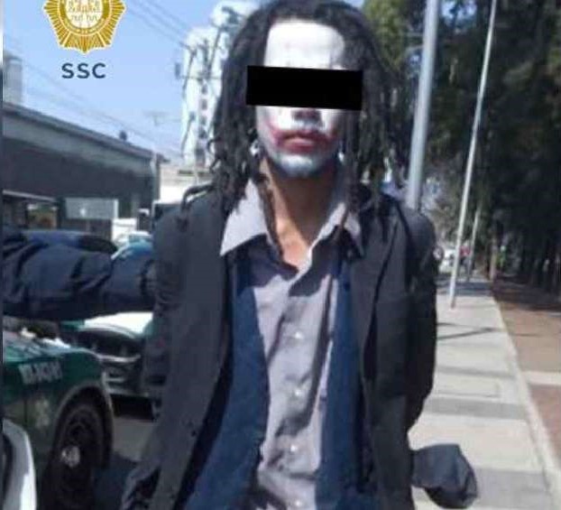 Un hombre se disfraza de Joker para atracar en la CDMX