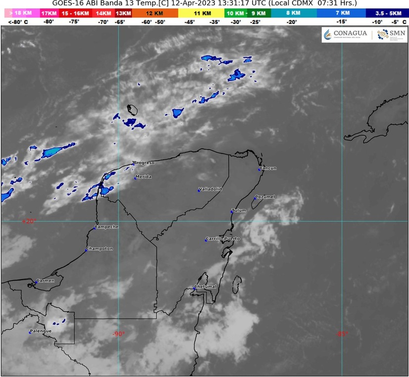 Pronostican calor y lluvias fuertes para Quintana Roo