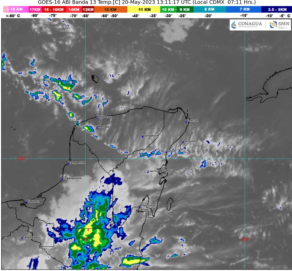 Prevén chubascos y clima muy caluroso