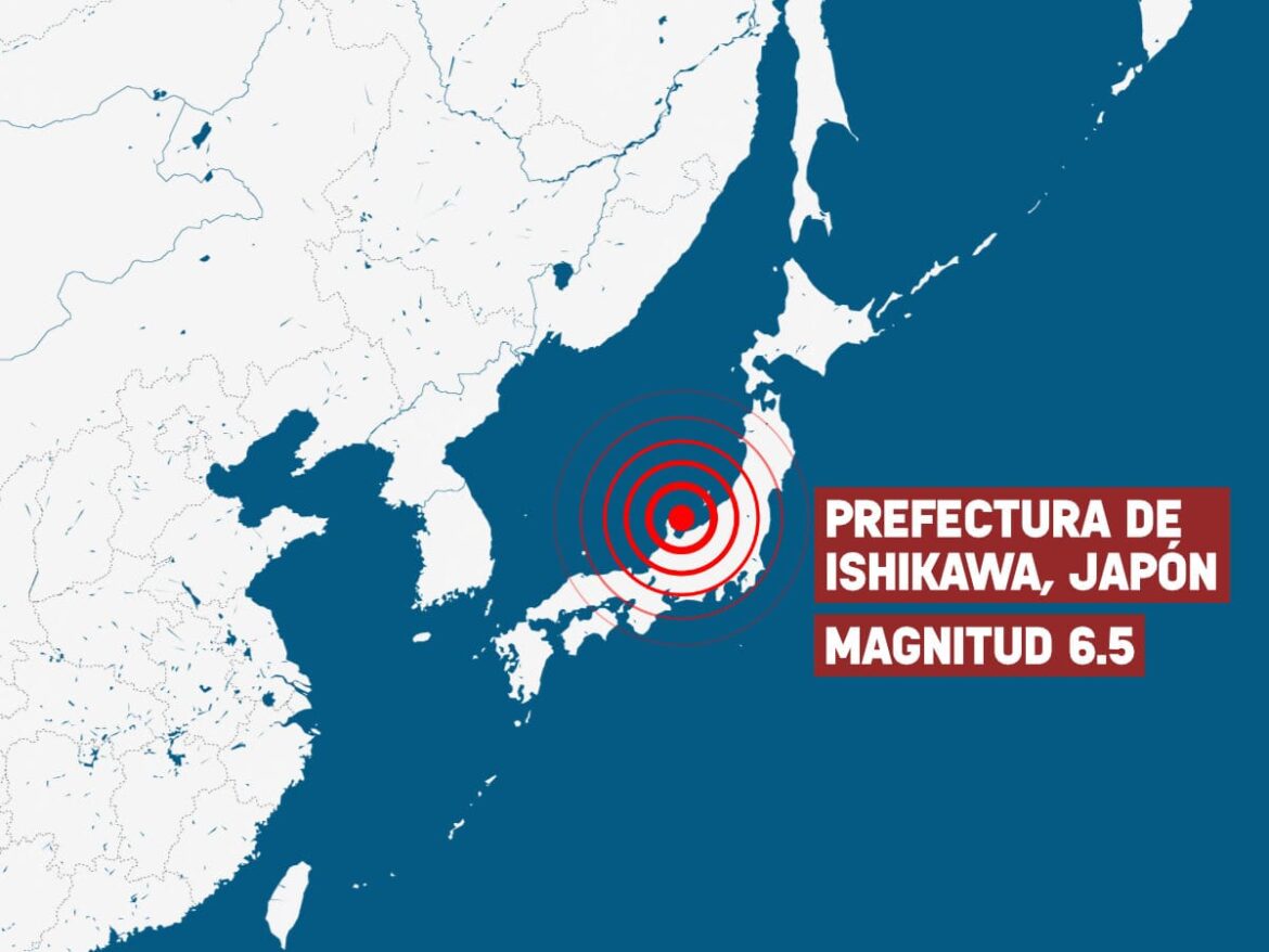 Sismo de magnitud 6.5 sacude Japón; deja un muerto