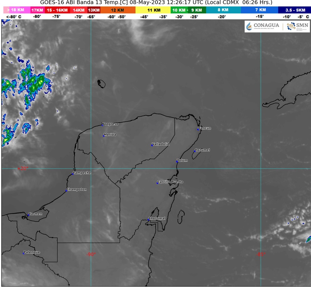 Se espera cielo medio nublado con posibilidades de lluvia