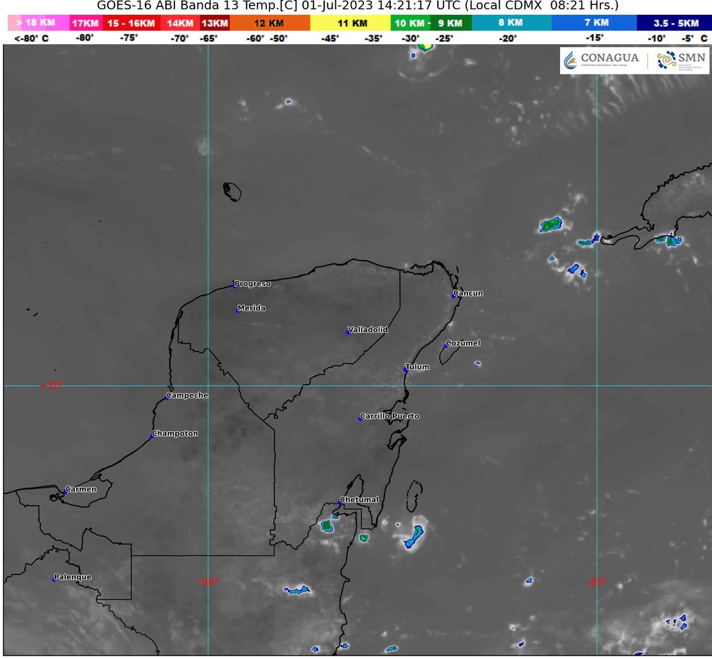 Se espera clima cálido y caluroso para Quintana Roo