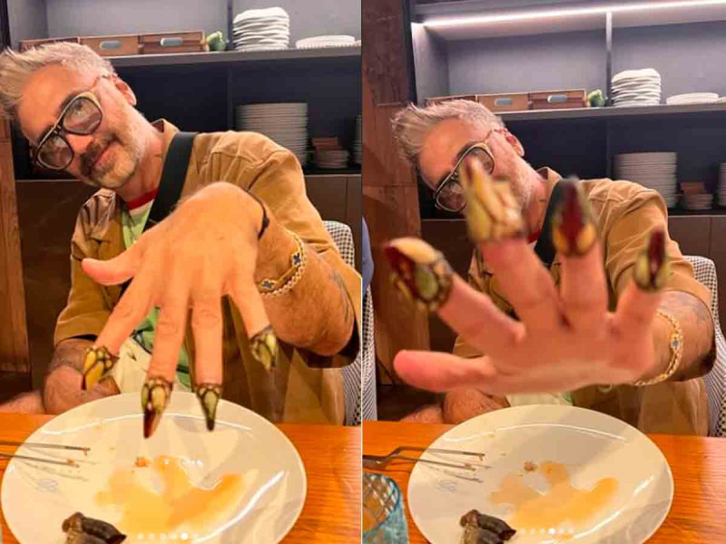 Alejandro Fernández presume look con uñas largas