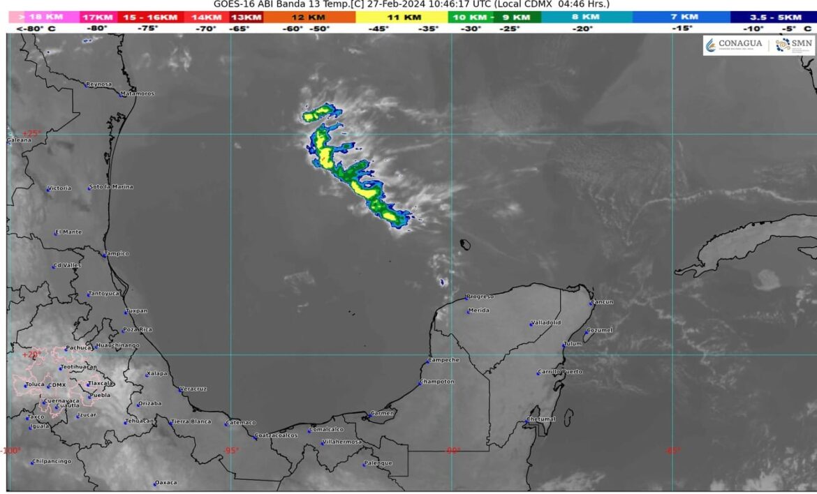 Esperan para Quintana Roo cielo medio nublado y lluvias