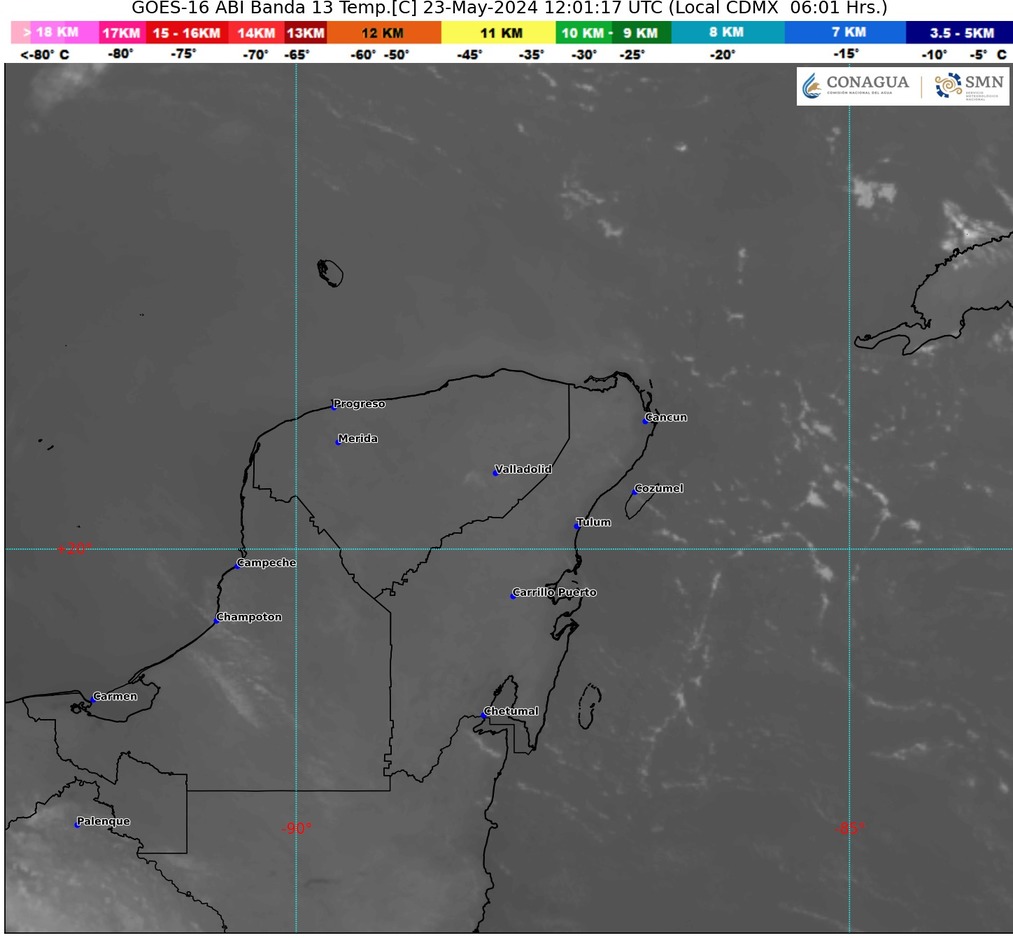 Pronostican lluvias aisladas en Quintana Roo