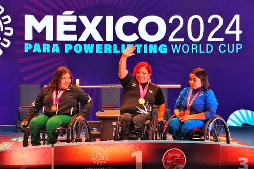 Oros para Pérez y Bárcenas en el Mundial de Parapowerlifting