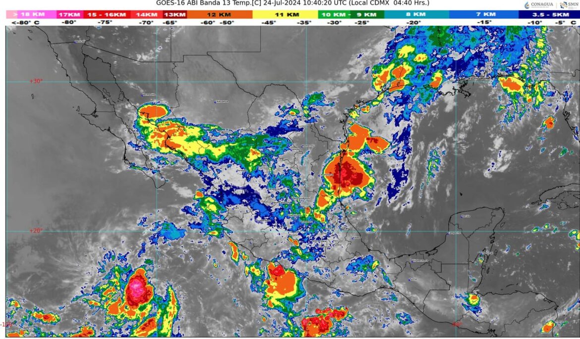 La onda tropical 13 afectará el sureste y sur de México