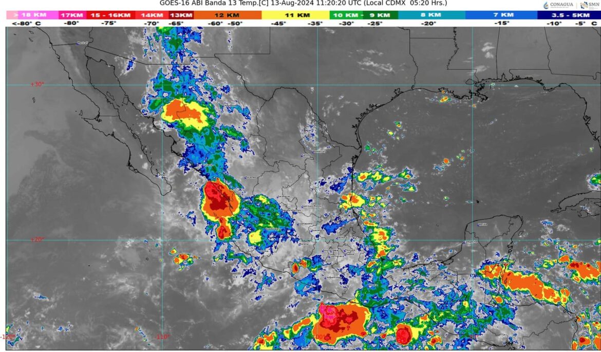 Onda tropical número 16 recorrerá la Península de Yucatán y el Sureste