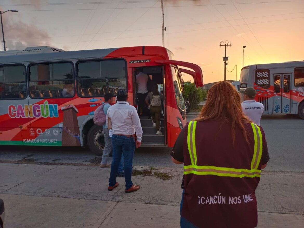 Inician operativos de supervisión en el cobro de transporte urbano