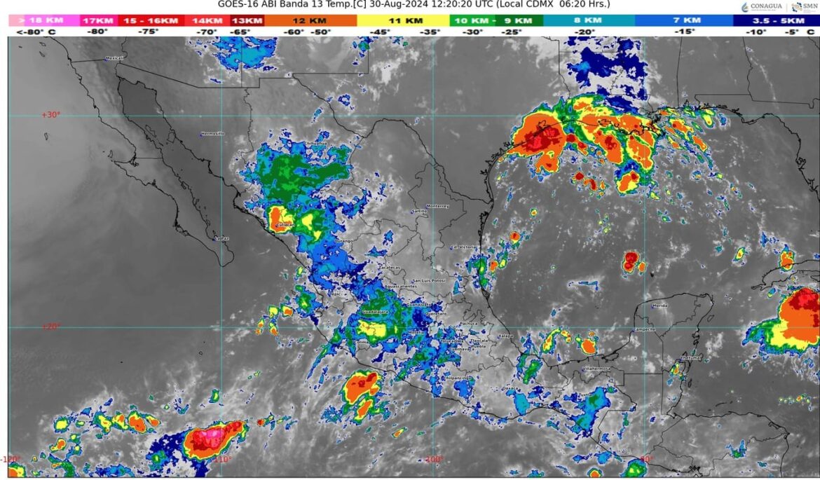 Pronostican lluvias intensas y clima inestable en gran parte del país