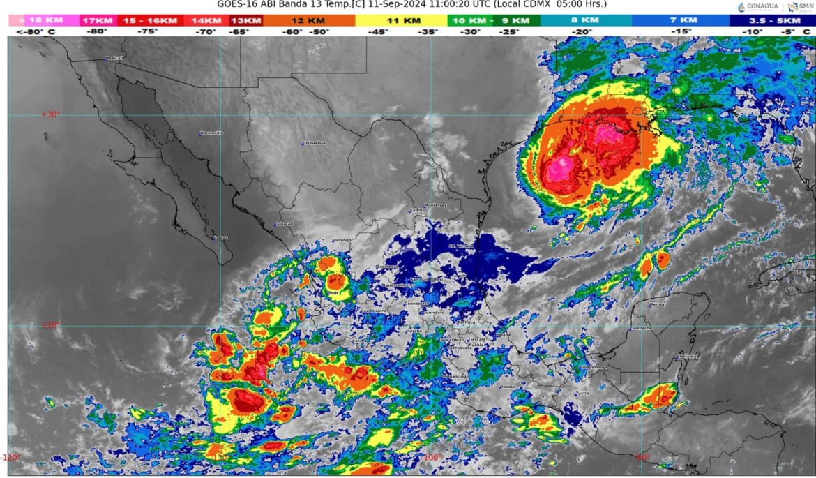 Pronostican lluvias intensas y fuertes en 22 estados