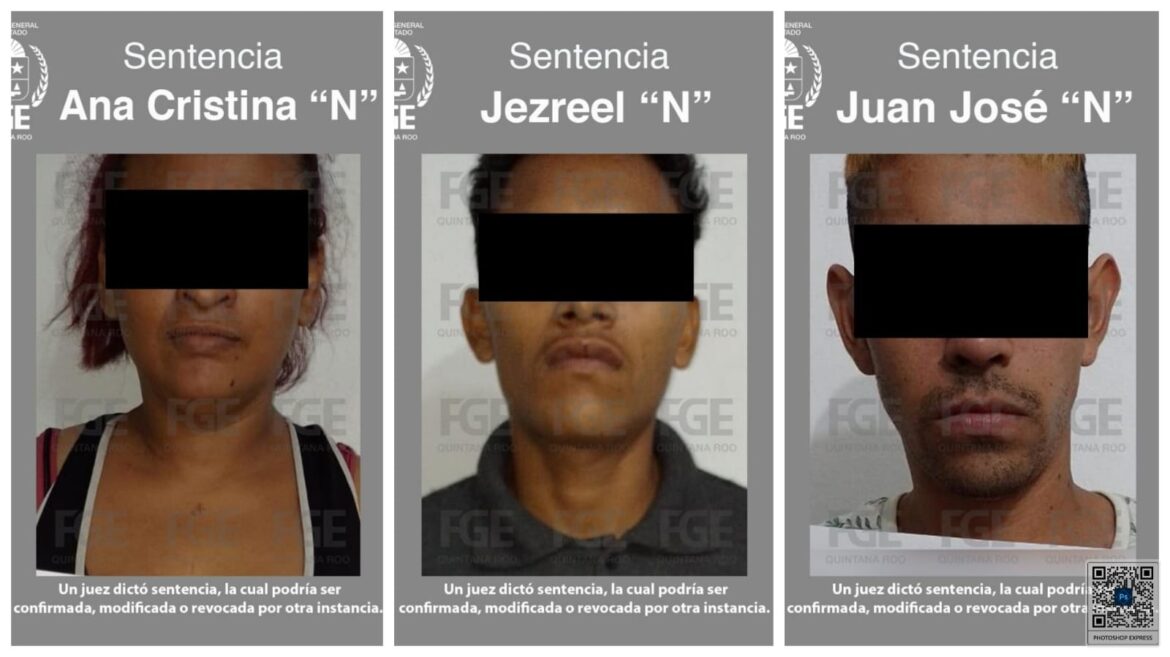 Obtiene FGE de Quintana Roo sentencia con la pena máxima de 50 años para tres personas por homicidio en Benito Juárez