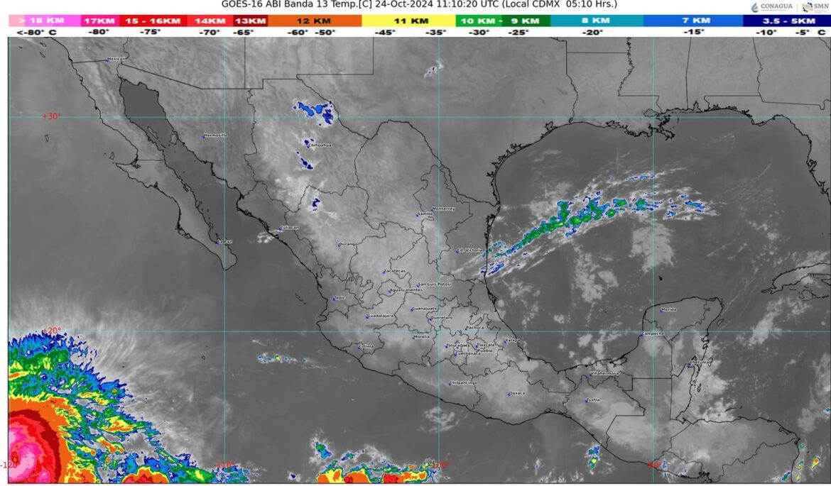 Se esperan lluvias y chubascos en varias regiones de México