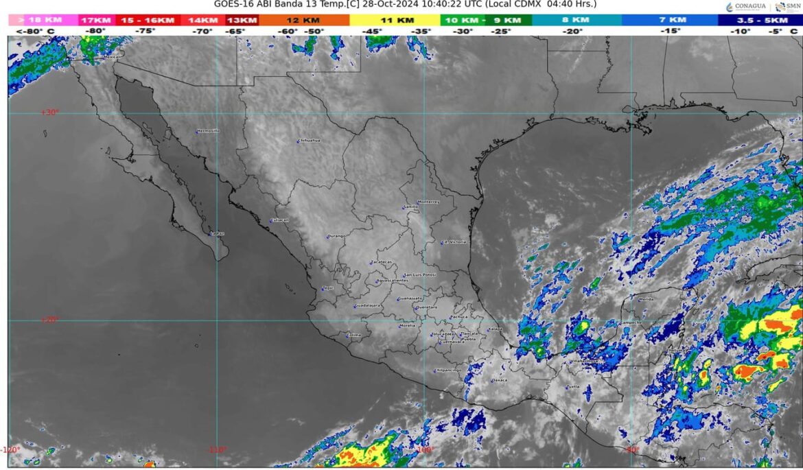 Un nuevo frente frío, el número 6, se aproximará a México