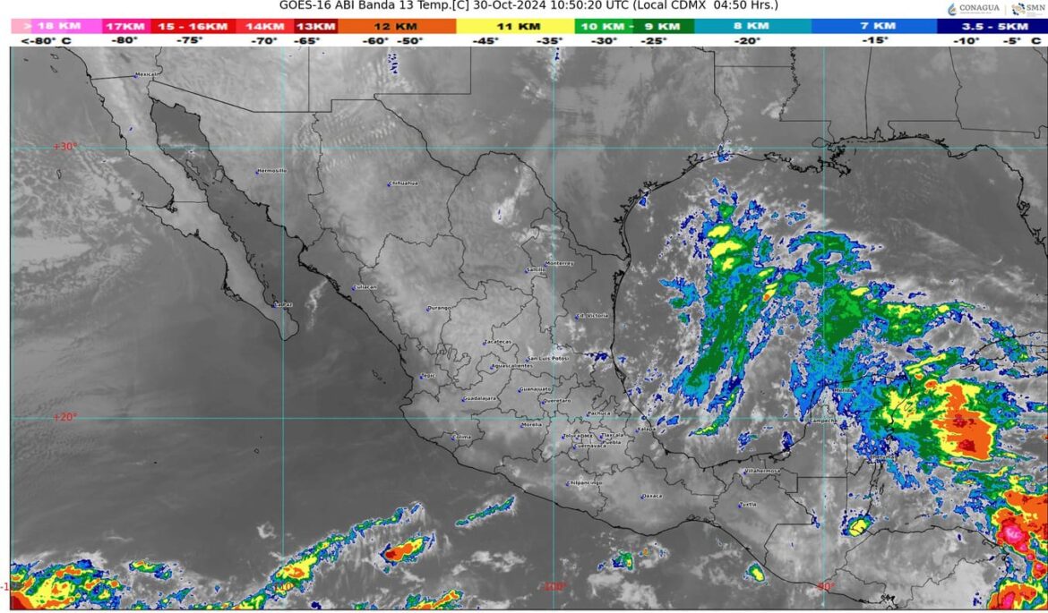 El frente frío número 6 se extenderá sobre el norte de México