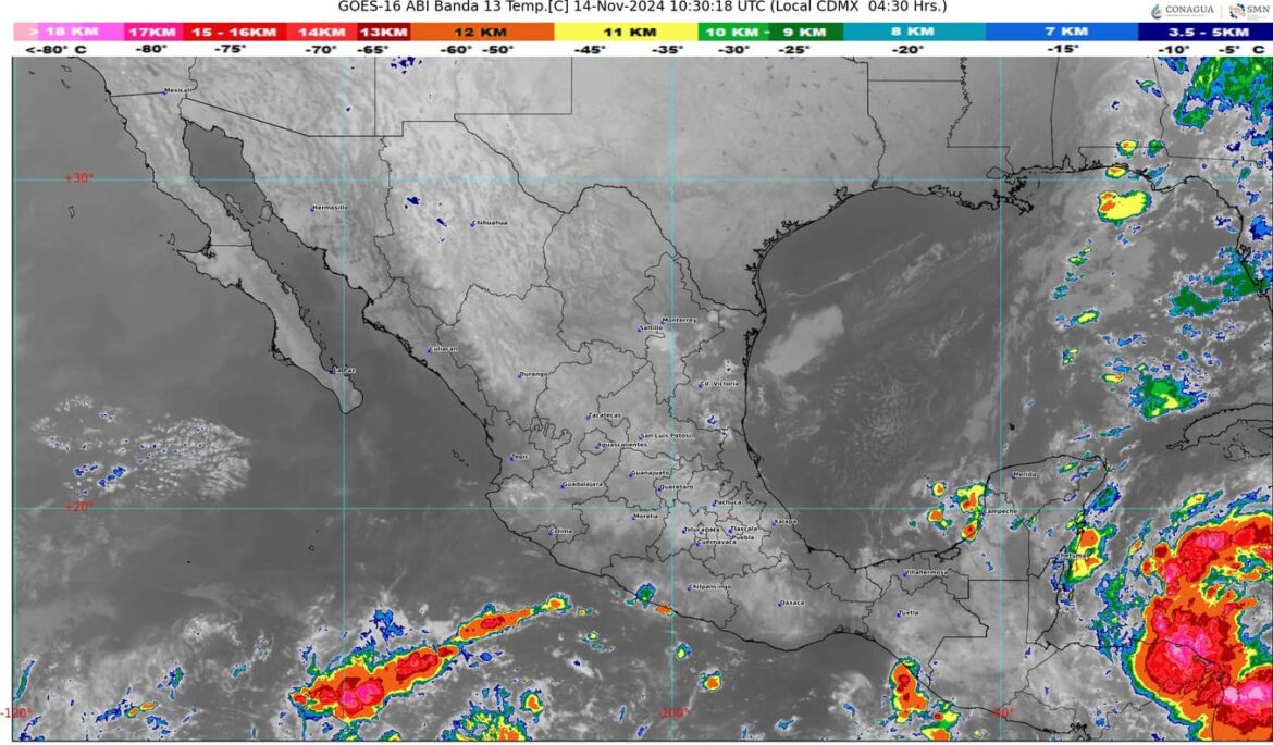 El frente frío número 9 generará evento de “Norte”