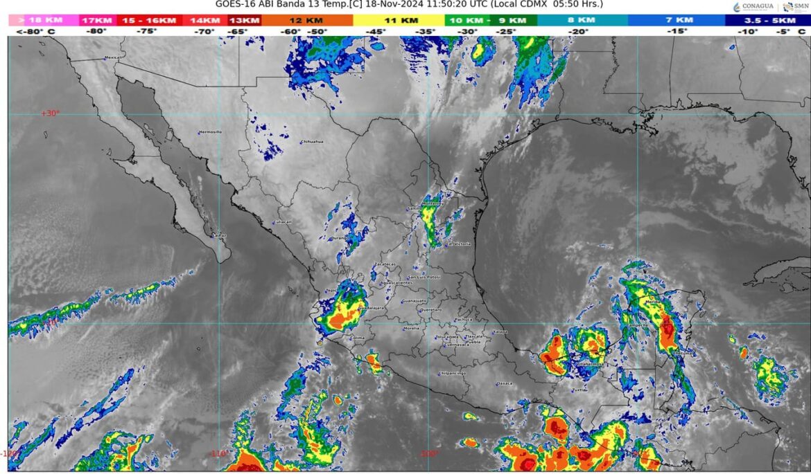 Frente frío número 10 se desplazará sobre México