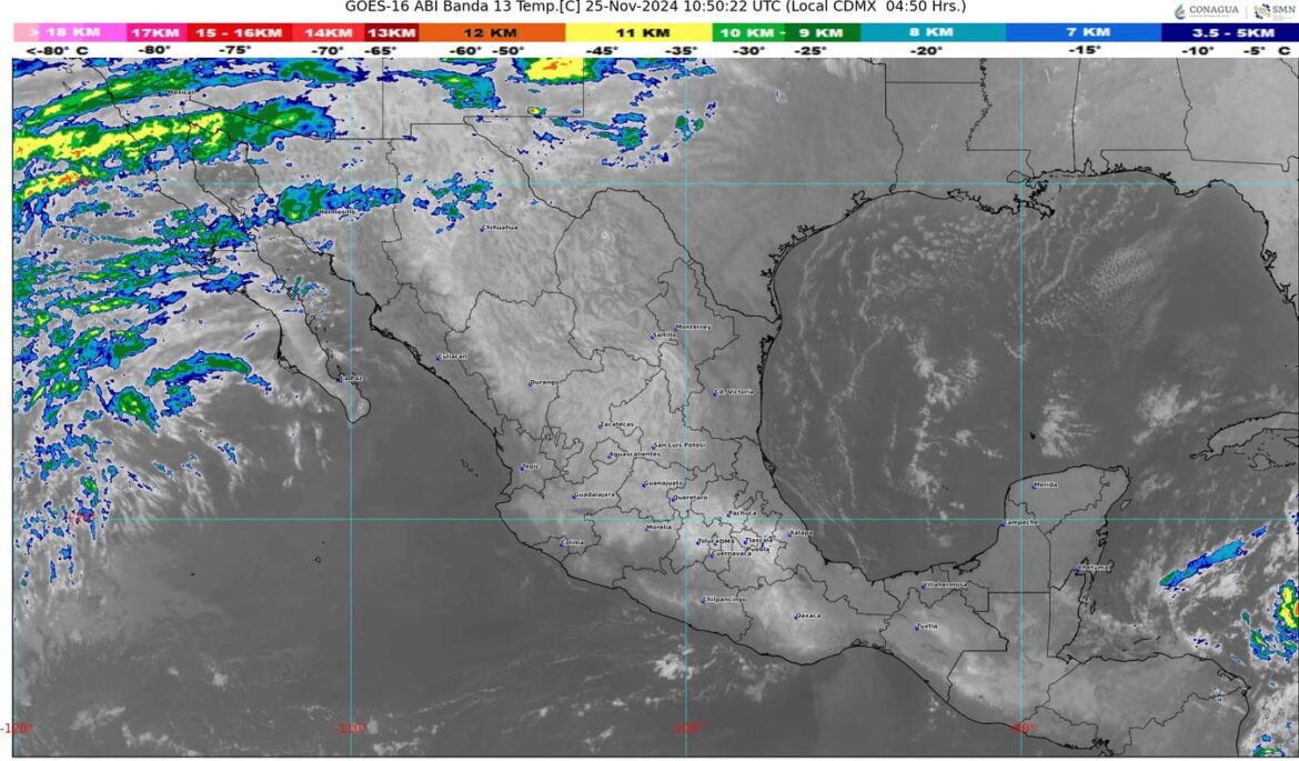 Un nuevo frente frío se aproximará a la frontera norte de México