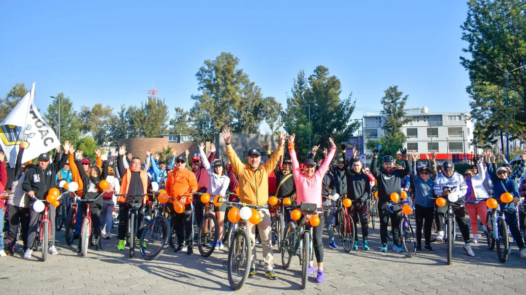 Rodada ciclista promueve una vida libre y segura para mujeres y niñas