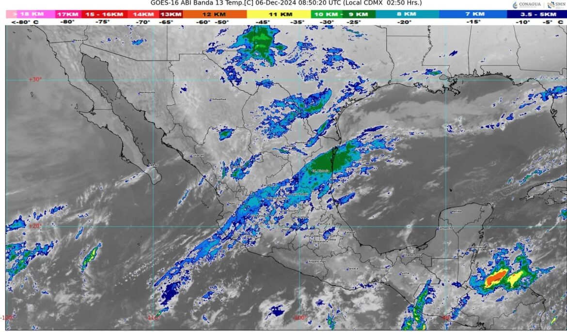 El frente frío número 13 se extenderá en Mexico