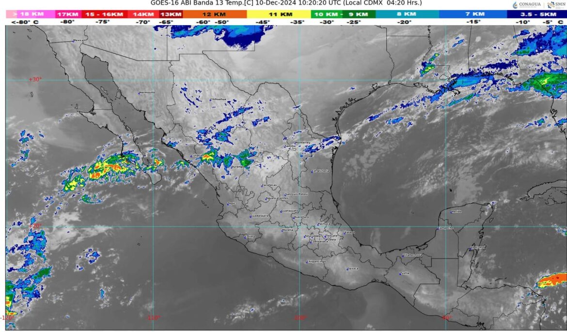 El frente frío número 14 que se desplazará rápidamente sobre México