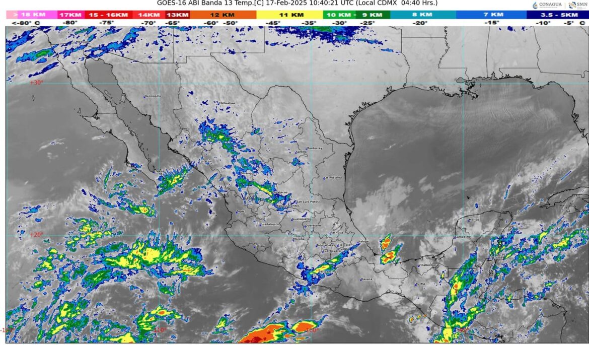 Pronostican lluvias fuertes en el oriente, sur y sureste del país, incluida la península de Yucatán