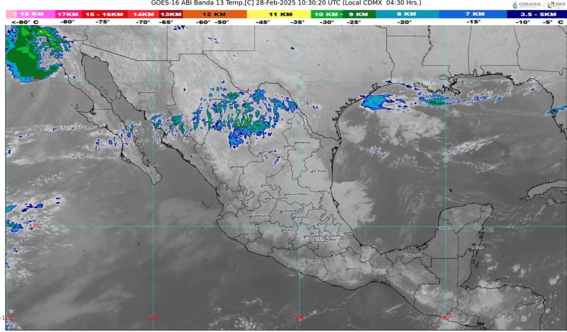 El frente frío 29 dejará de afectar a México durante la noche