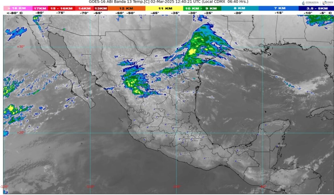 Dos frentes fríos afectan a la República Mexicana