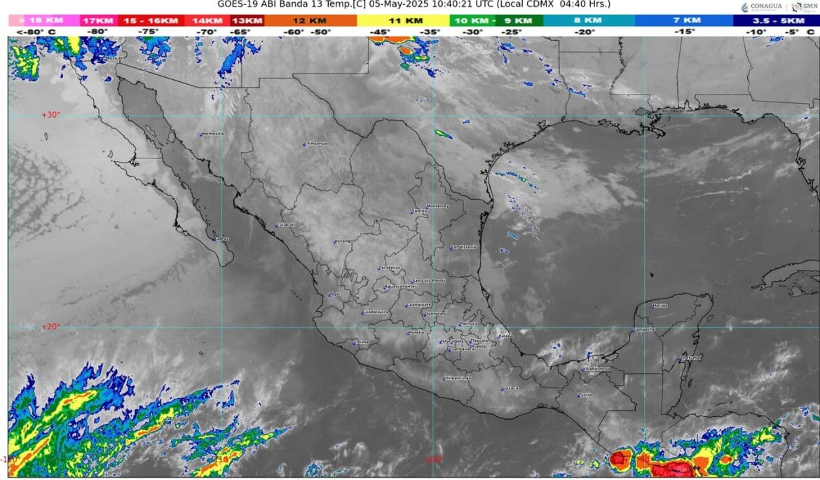 El frente frío número 42 se desplazará sobre el noroeste y norte del país