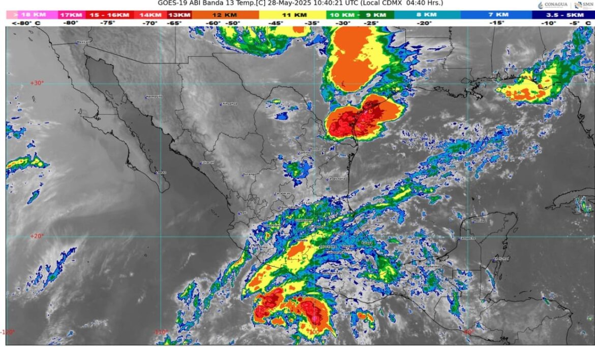 Posible ciclón tropical se desplazará al sur de las costas de Michoacán y Colima