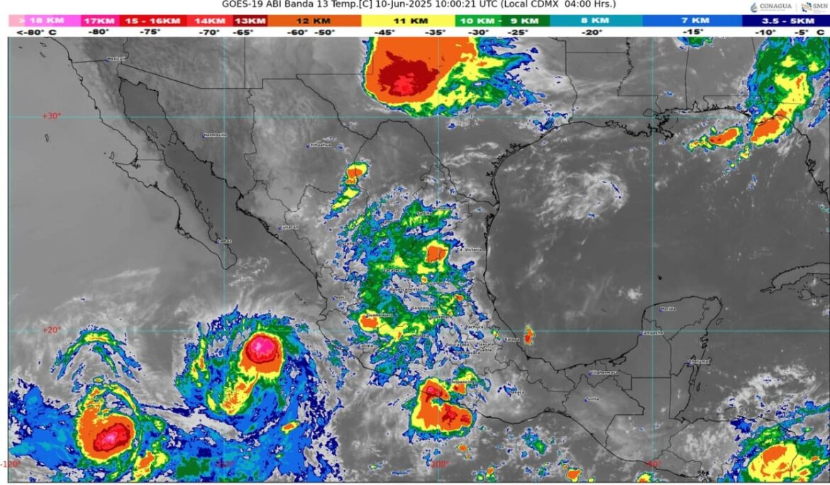 Una onda tropical originará lluvias muy fuertes en el sureste mexicano